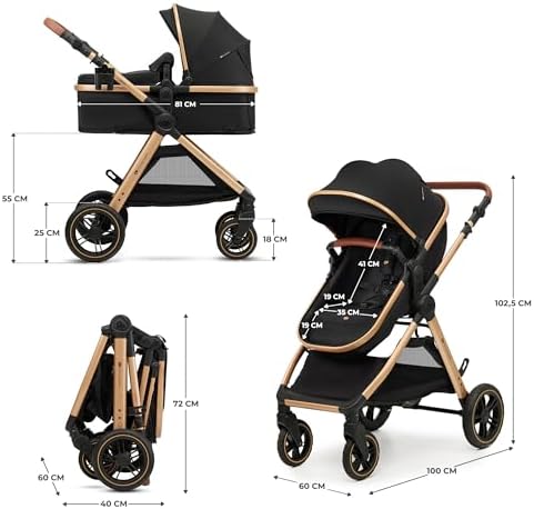 Poussette 3 en 1 avec siège auto I-Size, dès naissance